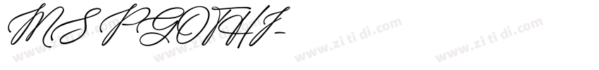 MS PGOTHI字体转换